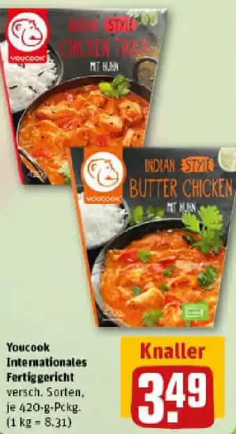 REWE Youcook Internationales Fertiggericht Angebot