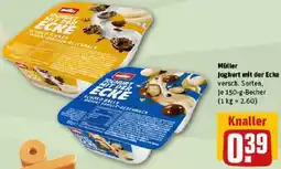 REWE Müller Joghurt mit der Ecke Angebot