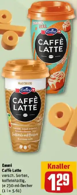 REWE Emmi Caffe Latte Angebot