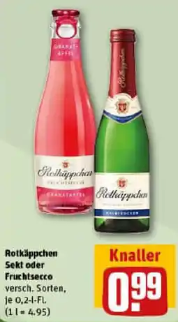 REWE Rotkäppchen Sekt oder Fruchtsecco Angebot