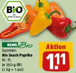 REWE Bio Snack Paprika Angebot
