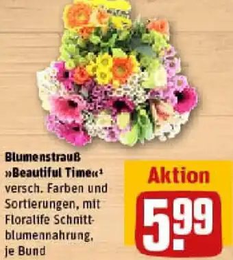REWE Blumenstrauß Beautiful Time Angebot