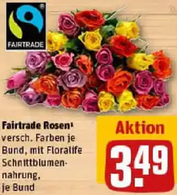 REWE Fairtrade Rosen Angebot