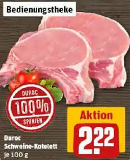 REWE Duroc Schweine-Kotelett Angebot