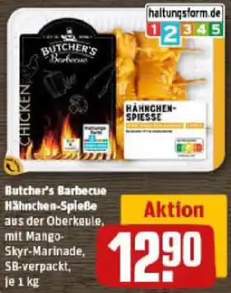 REWE Butcher's Barbecue Hähnchen-Spieße Angebot