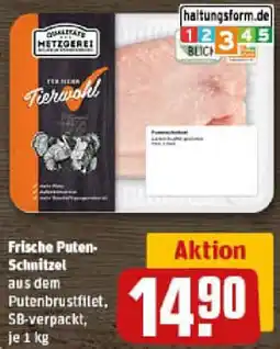 REWE Frische Puten Schnitzel Angebot