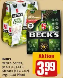 REWE Beck's Angebot