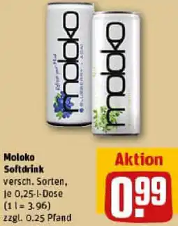 REWE Moloko Softdrink Angebot