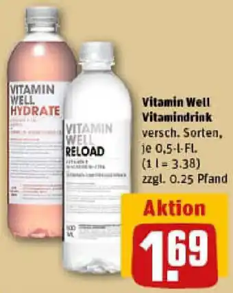 REWE Vitamin Well Vitamindrink Angebot