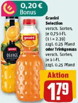 REWE Granini Selection oder Trinkgenuss Angebot