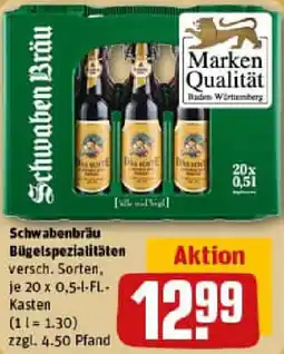 REWE Schwabenbräu Bügelspezialitäten Angebot