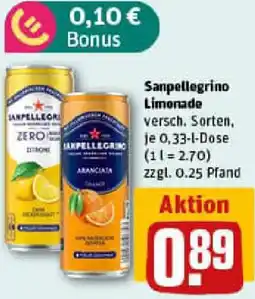 REWE Sanpellegrino Limonade Angebot