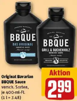 REWE Original Bavarian BBQUE Sauce Angebot