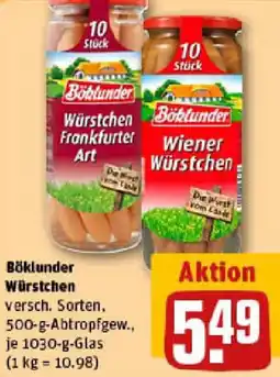 REWE Böklunder Würstchen Angebot