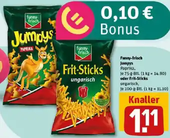 REWE Funny-frisch Jumpys oder Frit Sticks Angebot