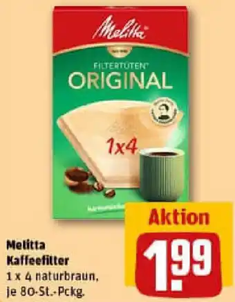 REWE Melitta Kaffeefilter Angebot
