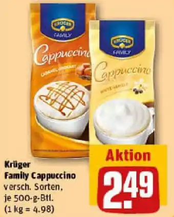 REWE Krüger Family Cappuccino Angebot