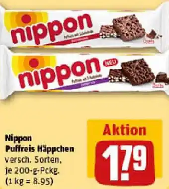 REWE Nippon Puffreis Häppchen Angebot