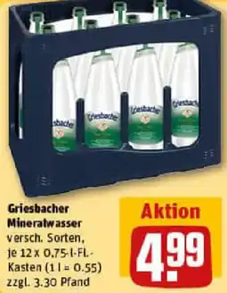 REWE Griesbacher Mineralwasser Angebot