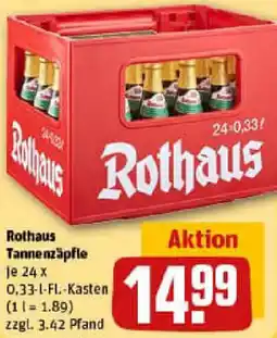 REWE Rothaus Tannenzäpfle Angebot