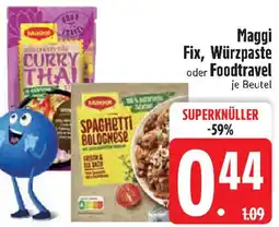 Edeka Maggi Fix, Würzpaste oder Foodtravel Angebot