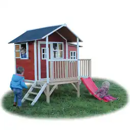 Netto Marken-Discount EXIT Loft 350 Holzspielhaus - rot Angebot