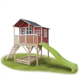 Netto Marken-Discount EXIT Loft 750 Holzspielhaus - rot Angebot