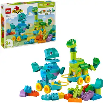 Netto Marken-Discount LEGO Konstruktionsspielzeug DUPLO Town Dinos auf Rädern 3-in-1-Set Angebot