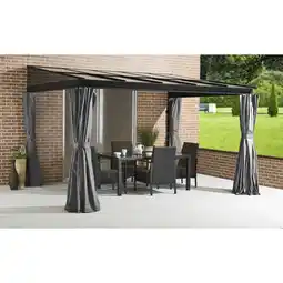 toom Baumarkt Sojag Terrassenüberdachung 'St. Barth' 10 x 12 anthrazit Aluminium 296 x 364 x 240 cm Angebot