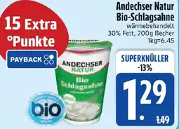 Edeka Andechser Natur Bio-Schlagsahne Angebot