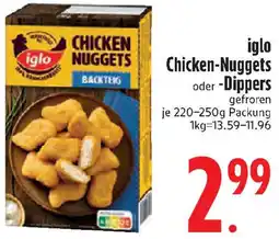 Edeka iglo Chicken-Nuggets oder Dippers Angebot