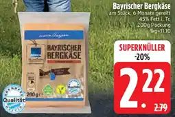 Edeka Edeka Heimatliebe Bayrischer Bergkäse Angebot