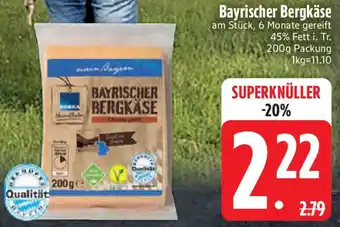 Edeka Edeka Heimatliebe Bayrischer Bergkäse Angebot