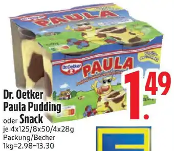 Edeka Dr. Oetker Paula Pudding oder Snack Angebot