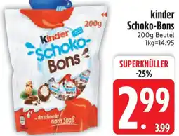 Edeka kinder Schoko-Bons Angebot