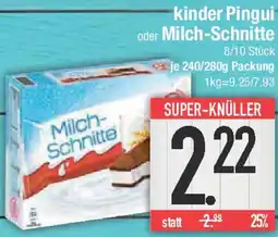 E-Center kinder Pingui oder Milch-Schnitte Angebot