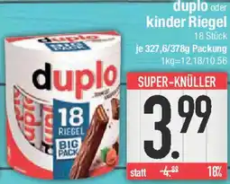 E-Center duplo oder kinder Riegel Angebot