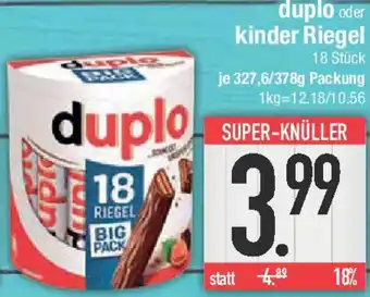 E-Center duplo oder kinder Riegel Angebot