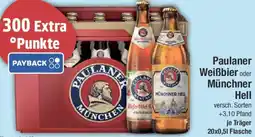 E-Center Paulaner Weißbier oder Münchner Hell Angebot