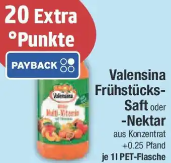 E-Center Valensina Frühstücks Saft oder Nektar Angebot