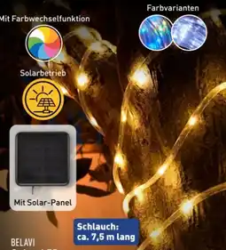 Aldi Nord Belavi LED-Solar-Lichterschlauch Angebot