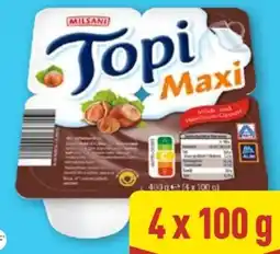 Aldi Nord Milsani Topi Maxi Milch & Haselnuss Dessert Angebot
