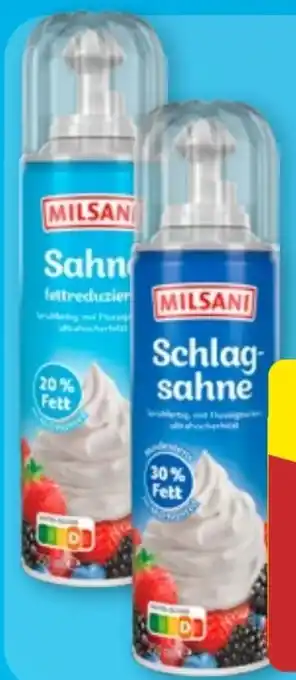 Aldi Nord Milsani Sprühfertige Schlagsahne Angebot
