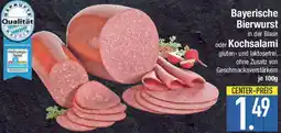 E-Center Bayerische Bierwurst oder Kochsalami Angebot