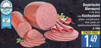 E-Center Bayerische Bierwurst oder Kochsalami Angebot