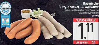 E-Center Bayerische Curry-Knacker oder Wollwurst Angebot