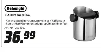MediaMarkt Delonghi dlsc059 knock-box Angebot
