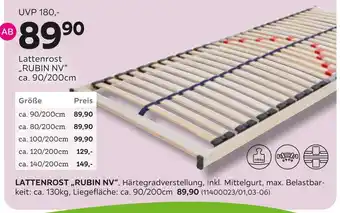 Mömax Lattenrost „rubin nv“ Angebot
