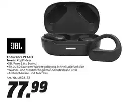 MediaMarkt Jbl endurance peak 3 in-ear kopfhörer Angebot