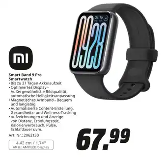 MediaMarkt Mi smart band 9 pro smartwatch Angebot